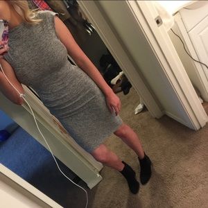 Want My Look Gray Sweater Dress